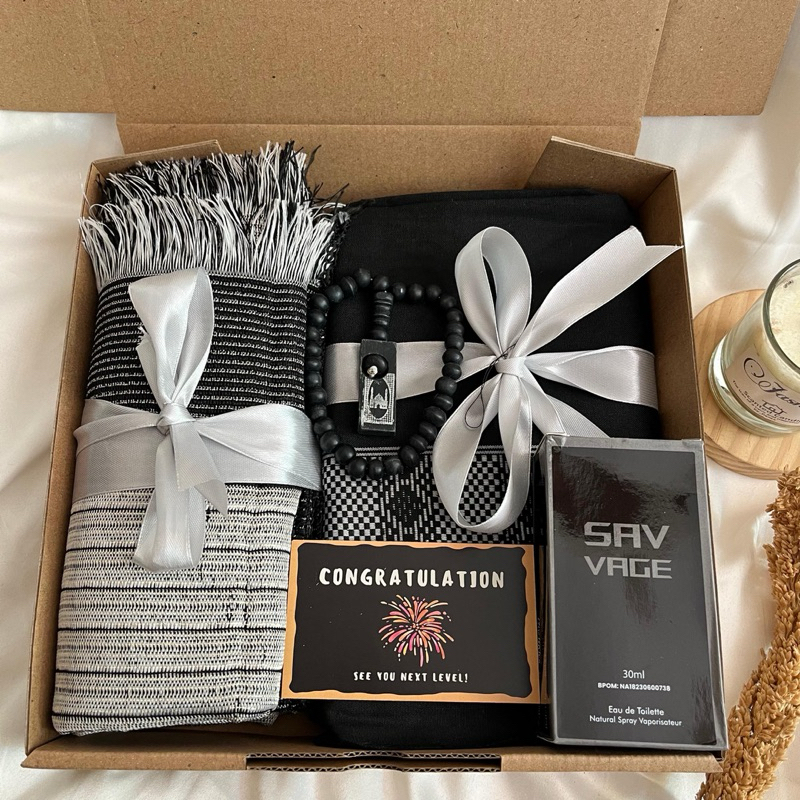 [Simpel] Hampers Sarung Sajadah Paket Cwok muslim / Hampers Kado cowok muslim / Hampers Lebaran cowo