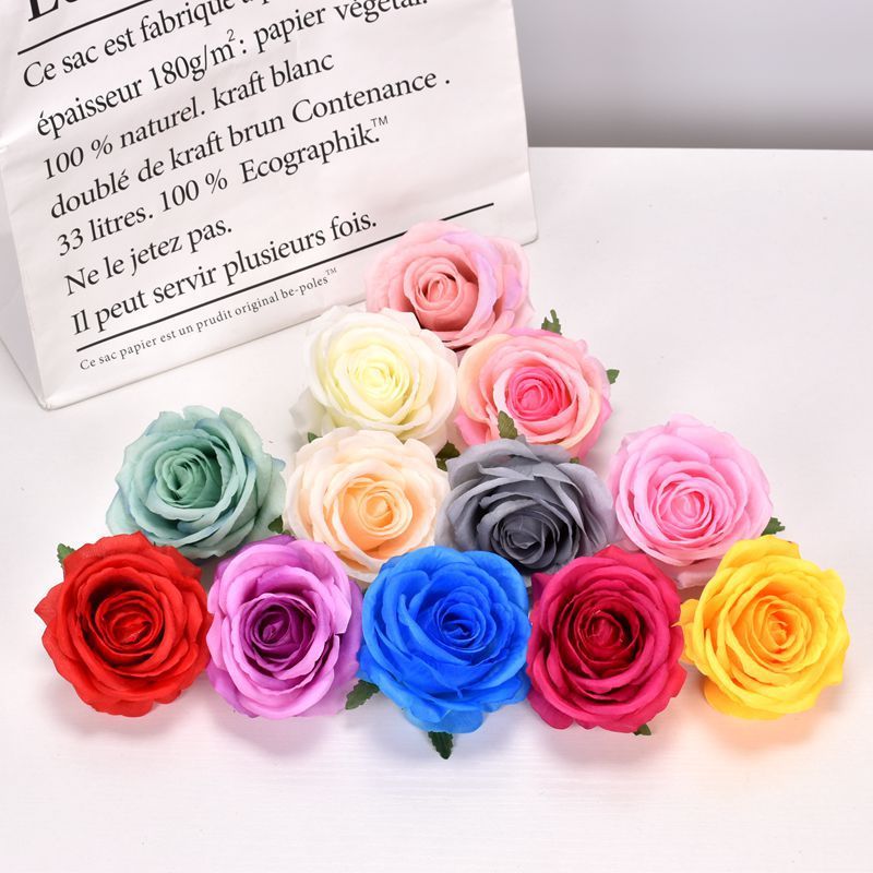 (ecer) Kepala Mawar Besar Artificial Flower