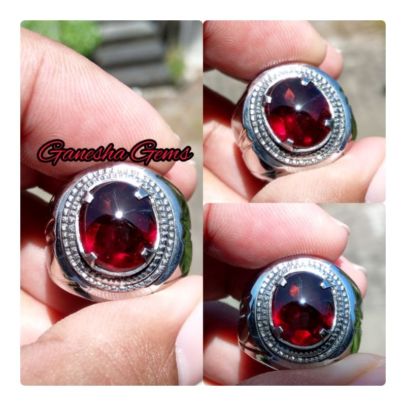 Natural Pyrope Garnet Srilangka HQ 4.38 Ct - Like a Ruby pigeon Blood - Garnet Rasa Ruby