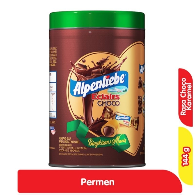 

Alpenliebe Choco Eclairs Permen Kaleng 144g