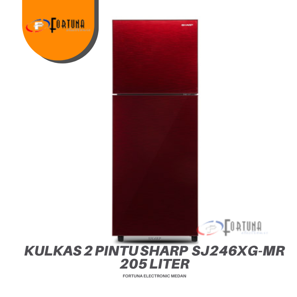 KULKAS SHARP 2 PINTU SJ246XG 205 LITER MEDAN