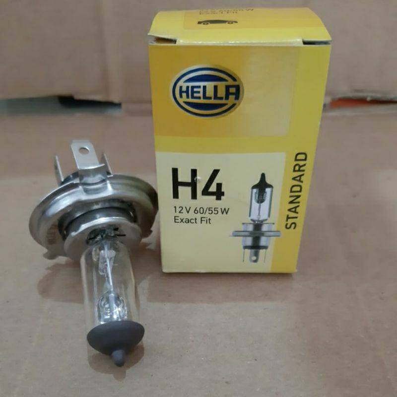 Bohlam Lampu Halogen Depan H4 Hella 12V 60/55 W