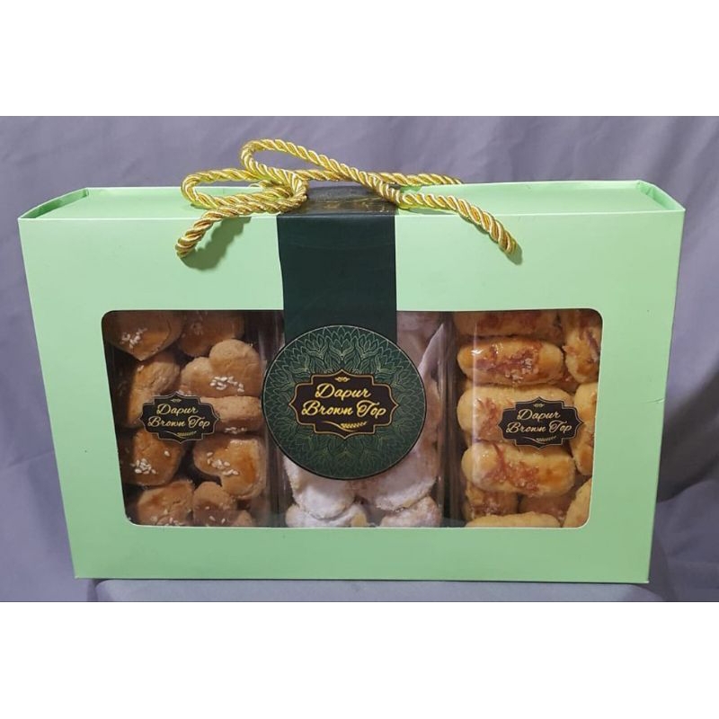 

Hampers kue lebaran brown top