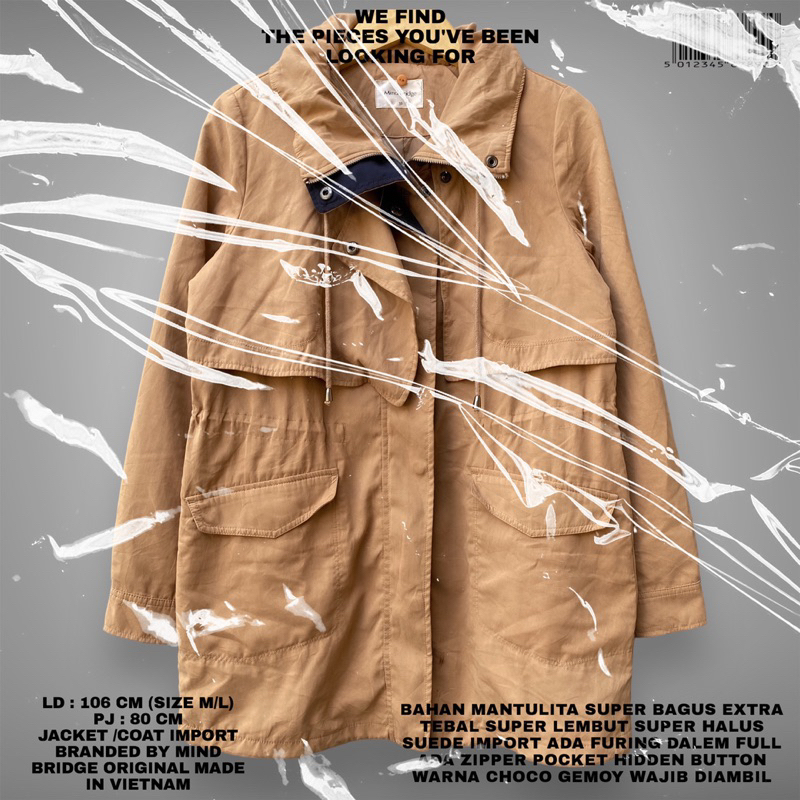 MIND BRIDGE ORIGINAL/JAKET PARKA/JAKET WANITA IMPORT/KOREAN JAKET/KOREAN JACKET/JACKET PARKA IMPORT/