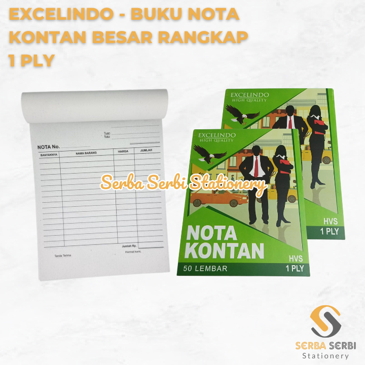 

EXCELINDO - (PAK) BUKU NOTA KONTAN B1 / BESAR RANGKAP 1 PLY