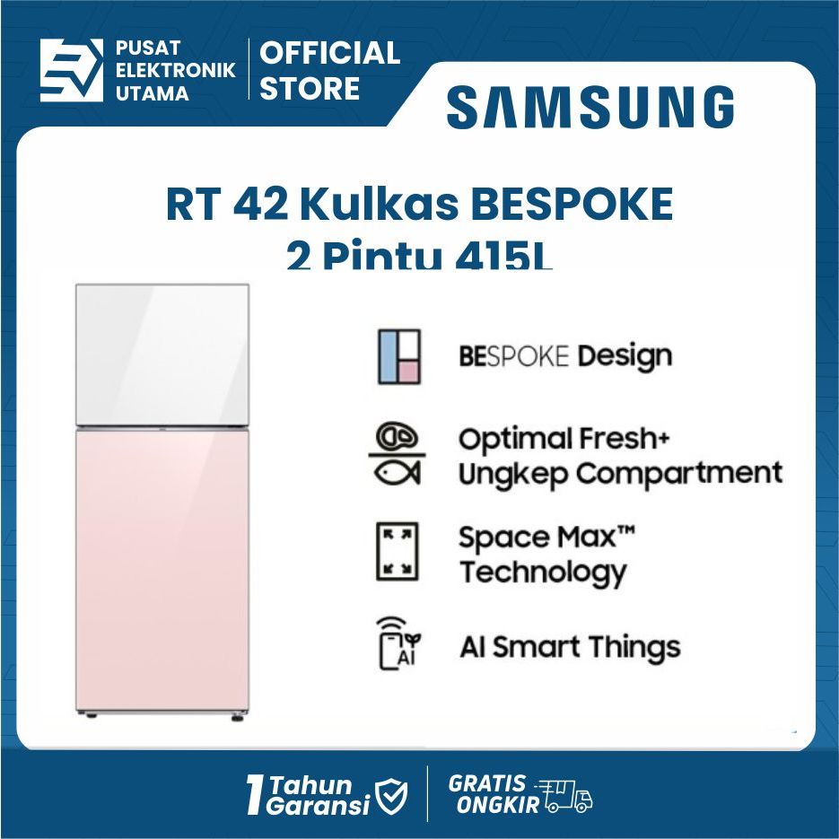 SAMSUNG RT47CB66228J Kulkas BESPOKE 2 Pintu 465L / RT 47CB66228J