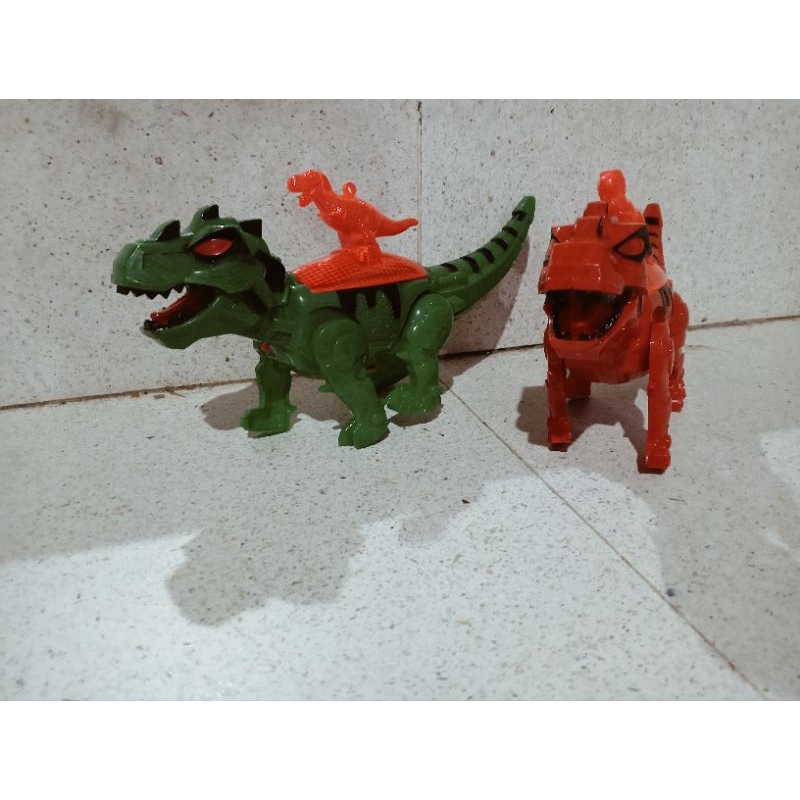 Robot Dino T-rex Beranak Mainan Robot Dinosaurus Mainan Robot