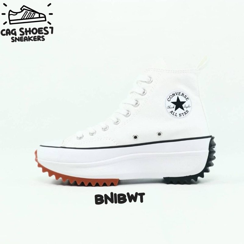 Sepatu Convers Run Star Hike Lugged High White