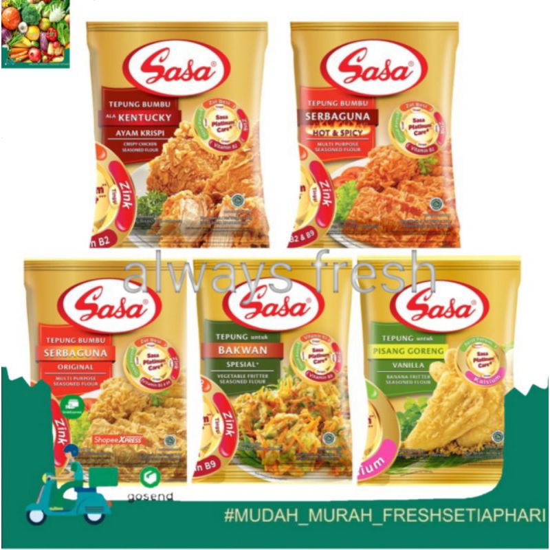 

tepung bumbu sasa - always fresh