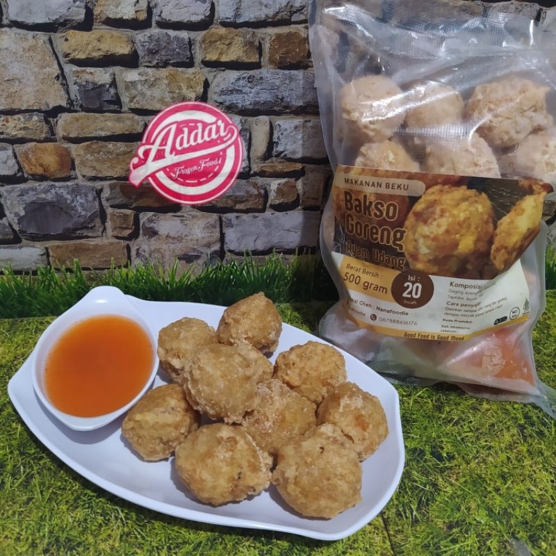 

Bakso Goreng Ayam Udang 500gr isi 20 (Basreng)