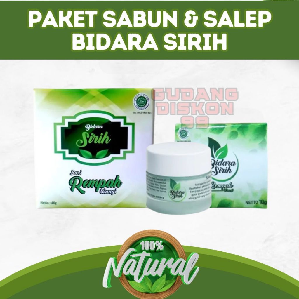 BIDARA SIRIH PAKET SABUN GATAL & SALEP GATAL - SEPAKET SABUN SALEP BIDARA SIRIH