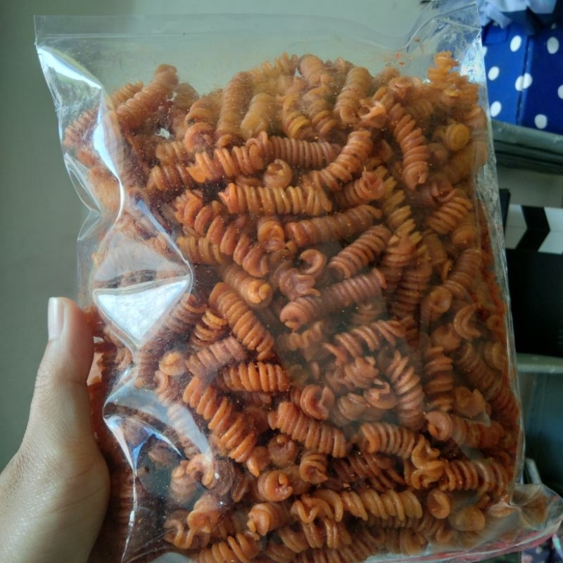 

COD 500g makaroni spiral, makanan ringan, jajanan, cemilan, oleh oleh, kriuk