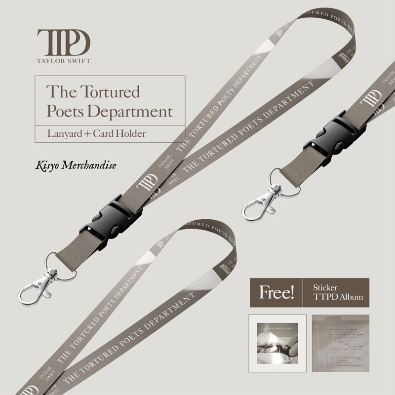 

Lanyard Taylor Swift - The Tortured Poets Department TTPD