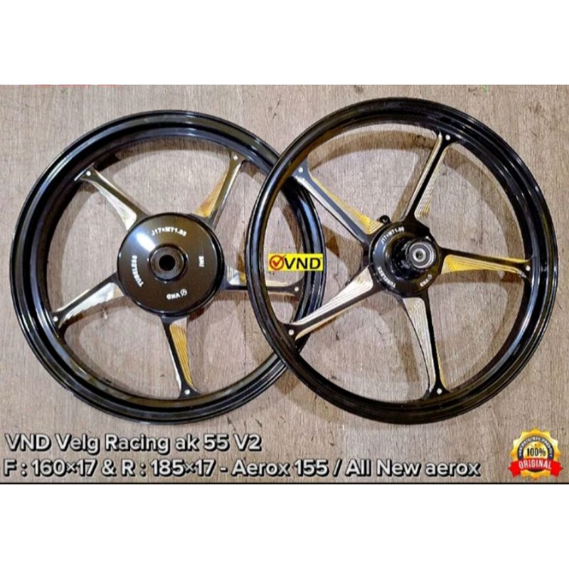 Velg Racing VND Ak 55 V2 Palang 5 Ring 17 Yamaha Aerox Old Aerox New Lexi 125