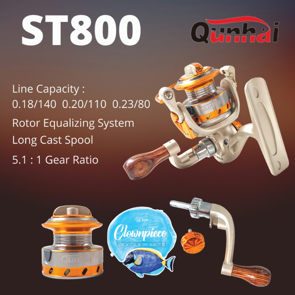 Reel Mini Qunhai ST 800 / Reel Pancing Mini Qunhai ST 800 / Reel Spinning Mini Qunhai ST 800 / Reel 