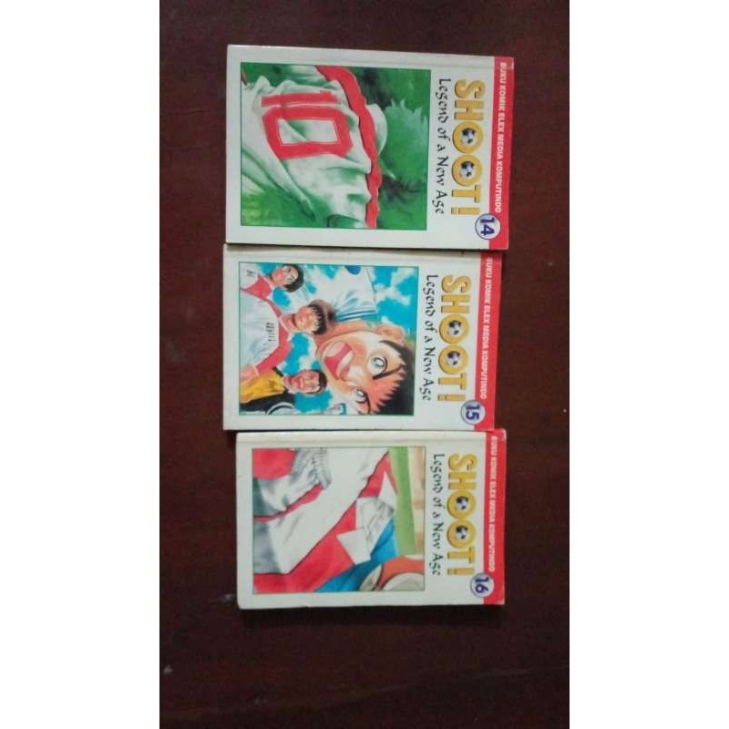 komik One piece(21,24,25,27,28)dan Shoot legend the new age(14,15,16)