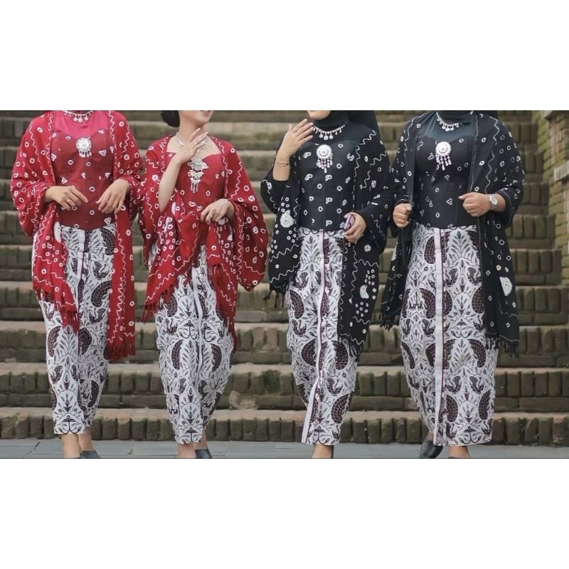 selendang jumputan/ kamisol jumput