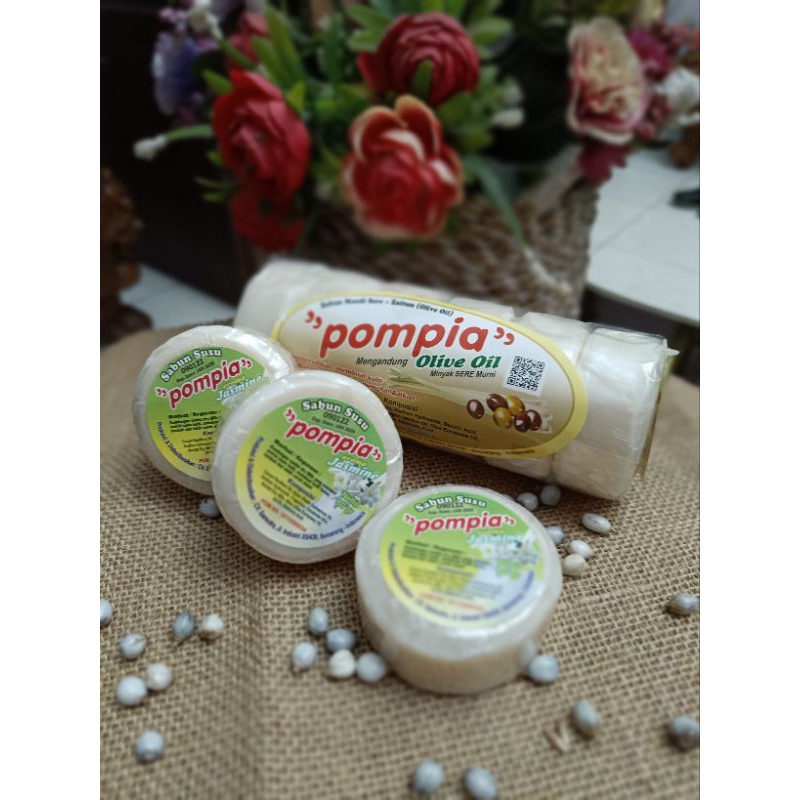 SABUN SUSU POMPIA ORIGINAL AROMA JASMINE PERAWATAN DIRI PEMUTIH KULIT