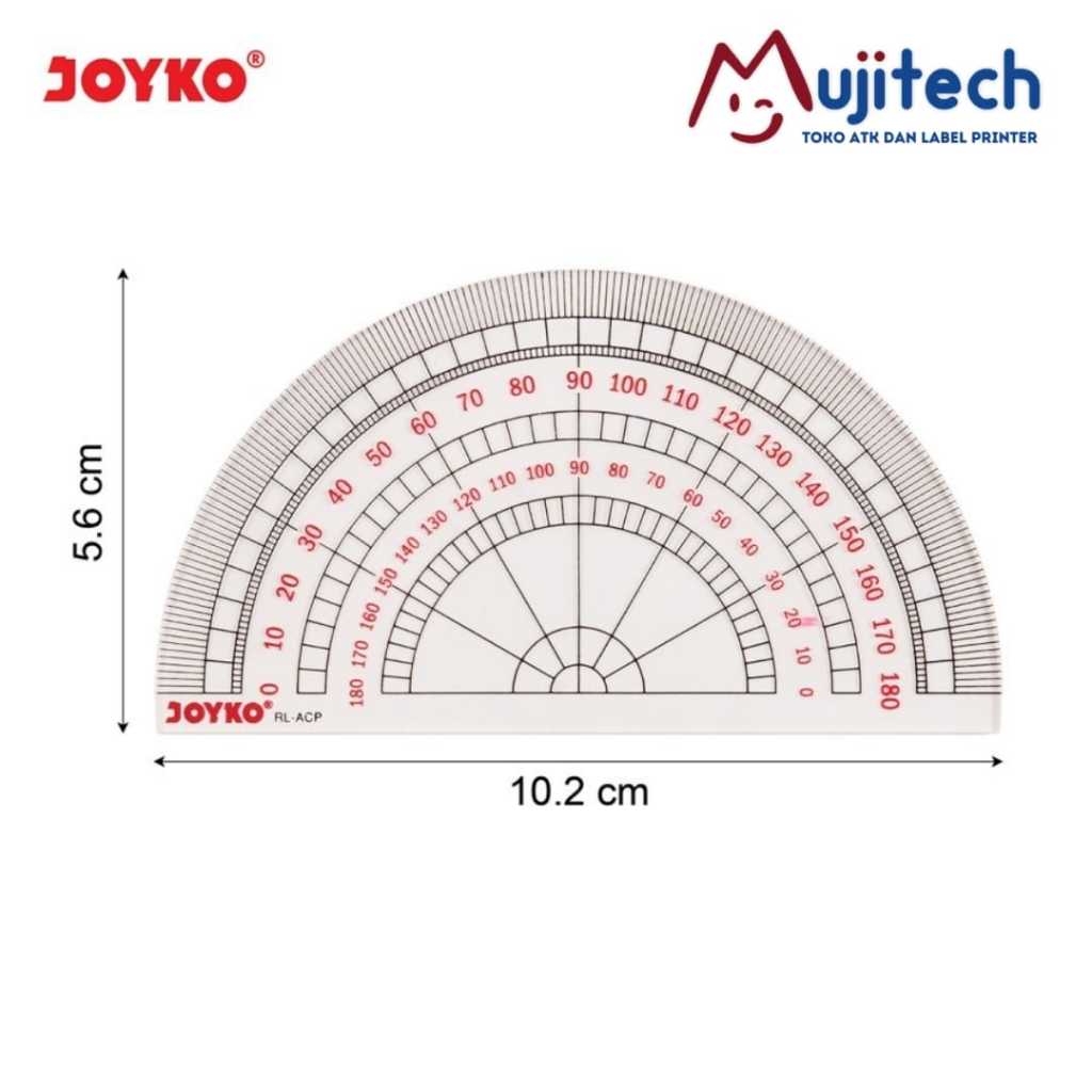 

JOYKO PENGGARIS BUSUR ACRYLIC RULER RL-ACP BENING TRANSPARAN