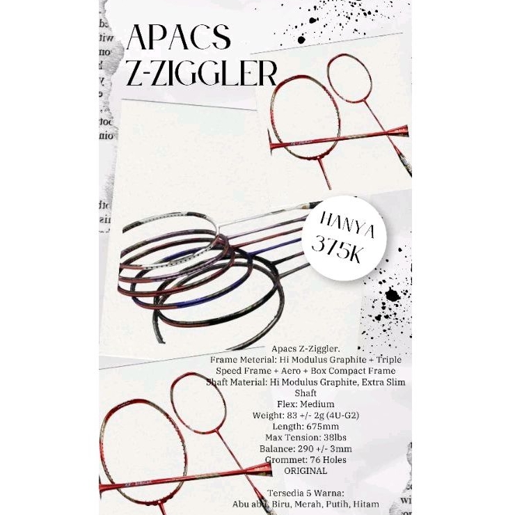 RAKET BADMINTON APACS Z ZIGLER