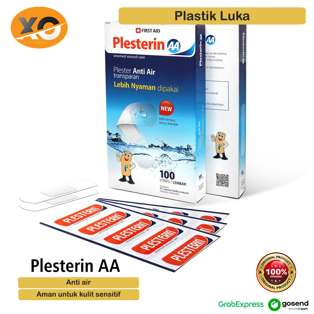 Plester Luka Transparan Anti Air Plester Penutup Luka