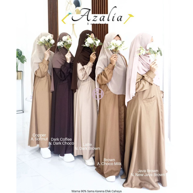 GAMIS AZALIA ORIGINAL BY PELANGI HIJAB BUSUI FRIENDLY/GAMIS AZALIA BAHAN TOYOBO
