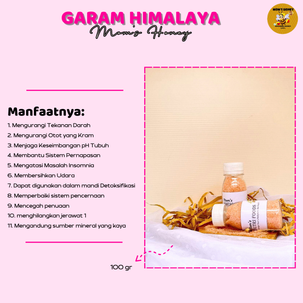 

Garam Himalaya Premium 100 gram / Himsalt Original By MOMS HONEY