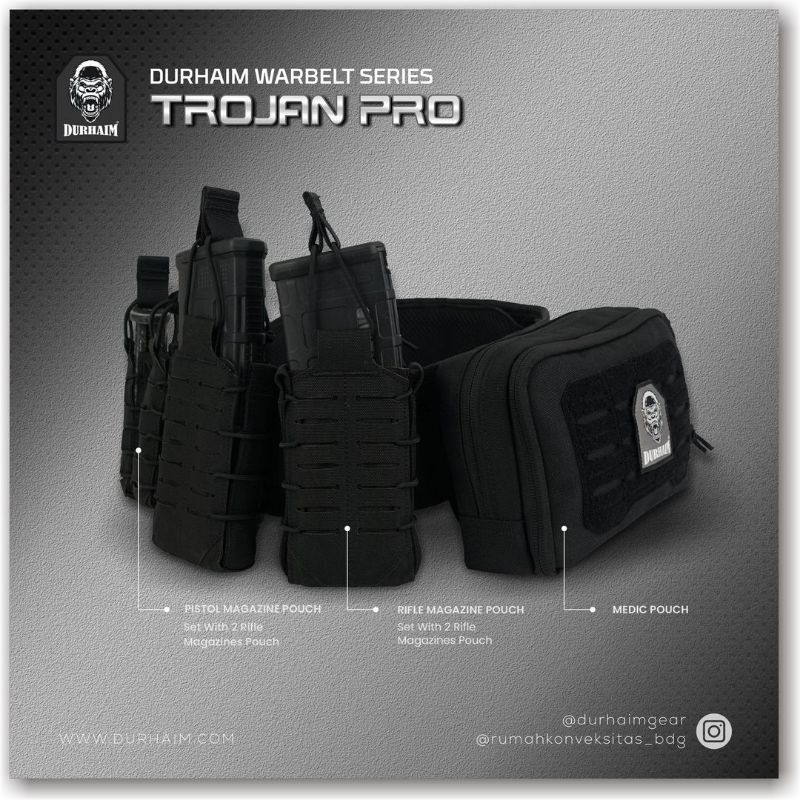 Durhaim warbelt trojan pro hitam