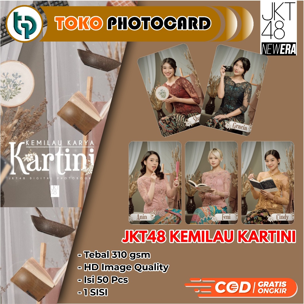 Photocard JKT 48 Kemilau Kartini Unofficial 1 sisi 50 PCS COD
