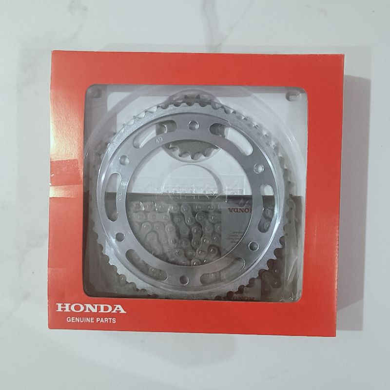 GEAR SET + RANTAI MOTOR CRF150/TIGER ORI HONDA