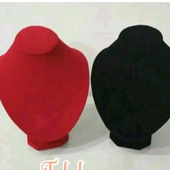 Display Perhiasan Kalung Seserahan Mini Set Anting Bludru