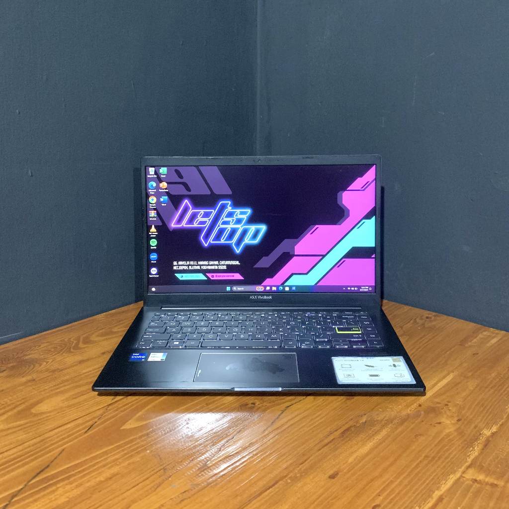Laptop Desain Editing Asus Vivobook K413EA Intel Core i5 11th gen RAM 8GB SSD NVMe 512GB