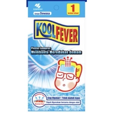 KOOLFEVER DEWASA plester kompres penurun panas 1 sachet