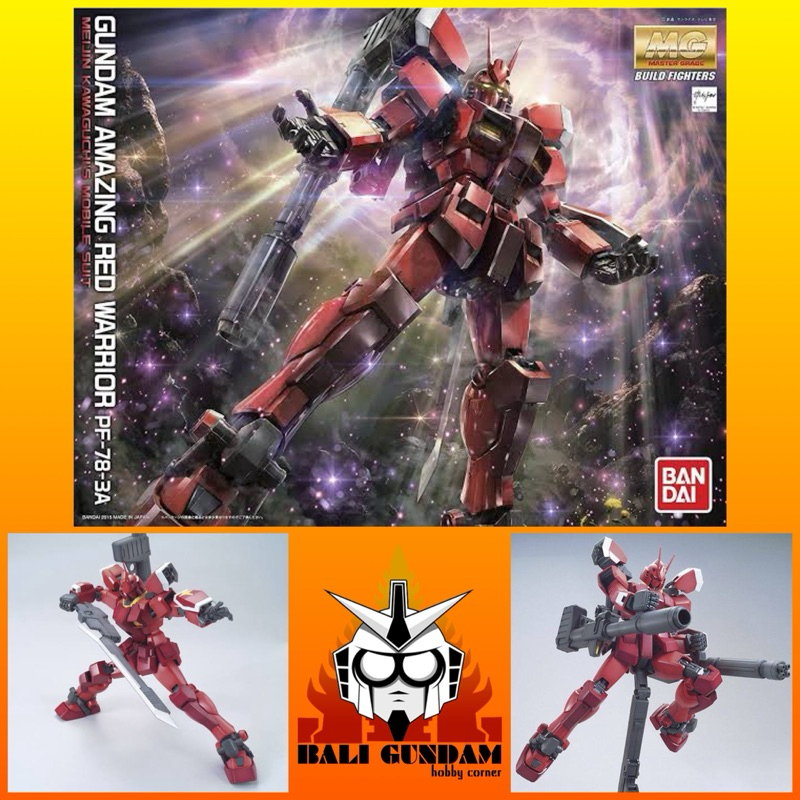 MG 1/100 PF-78-3A GUNDAM AMAZING RED WARRIOR Bali Gundam Hobby Corner Bandai Original