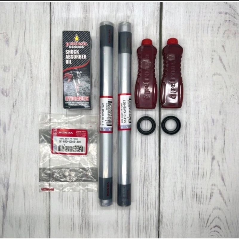 Paket As Shock (KWB)+Seal+Oli Buat Motor Blade 110, Blade Lama, Revo Absolute, Revo Fit, Revo New da