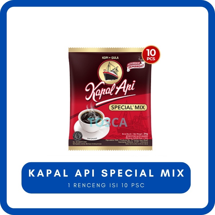 

( 10 sachet ) KAPAL API SPECIAL MIX 23 gram ( 1 renteng isi 10 sachet )