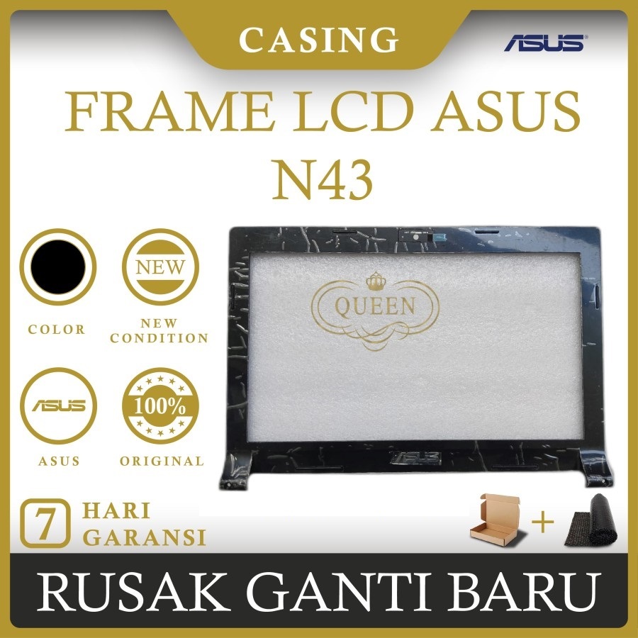 LCD FRONT BEZEL LAPTOP ASUS N43 N43JF N43JM N43SL ORIGINAL