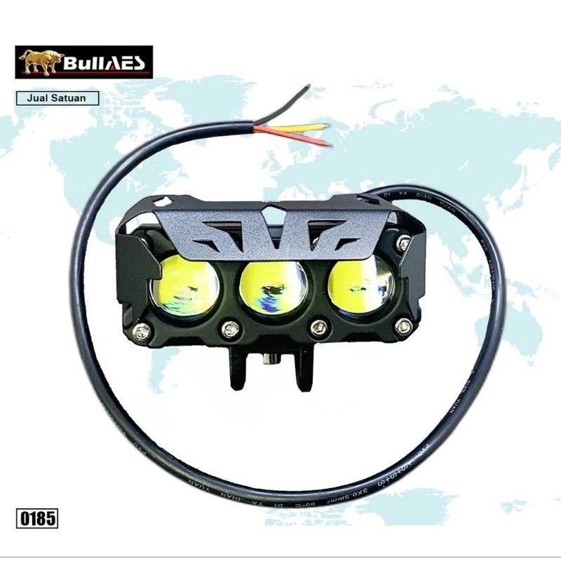 KAMPU TEMBAK LASER FOGLAMP SQL 3 MATA SUPERBRIGHT HI LOO