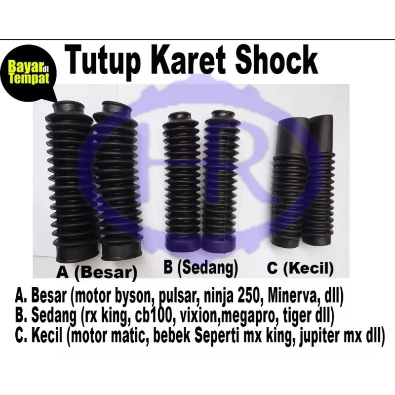 karet shock depan trail karet shock trail universal semua motor MEGA RACING