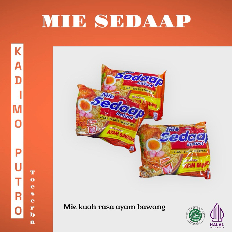 

MIE SEDAAP KUAH AYAM BAWANG ECERAN 70gr