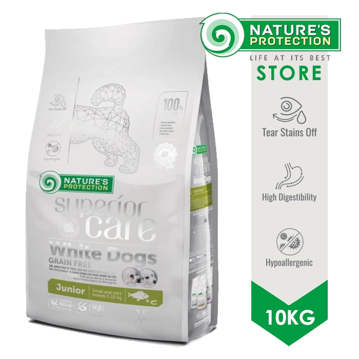 Nature Protection White Dog Junior Whitefish 10kg Nature's Protection