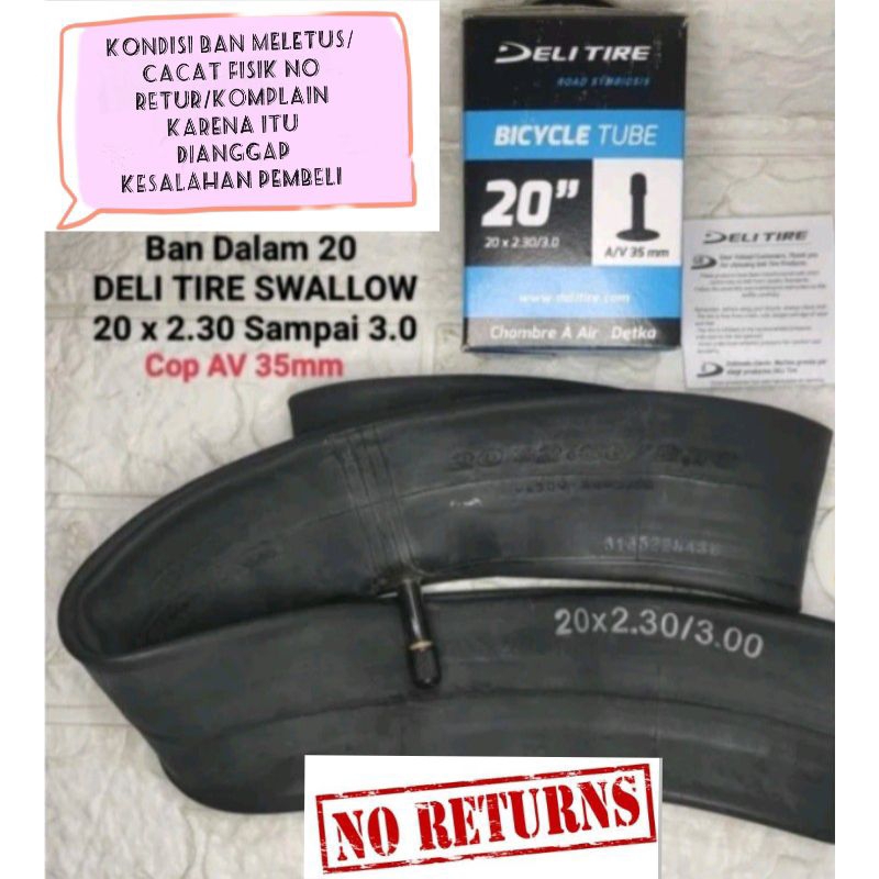 BAN DALAM SEPEDA 20 X 2.30/3.0