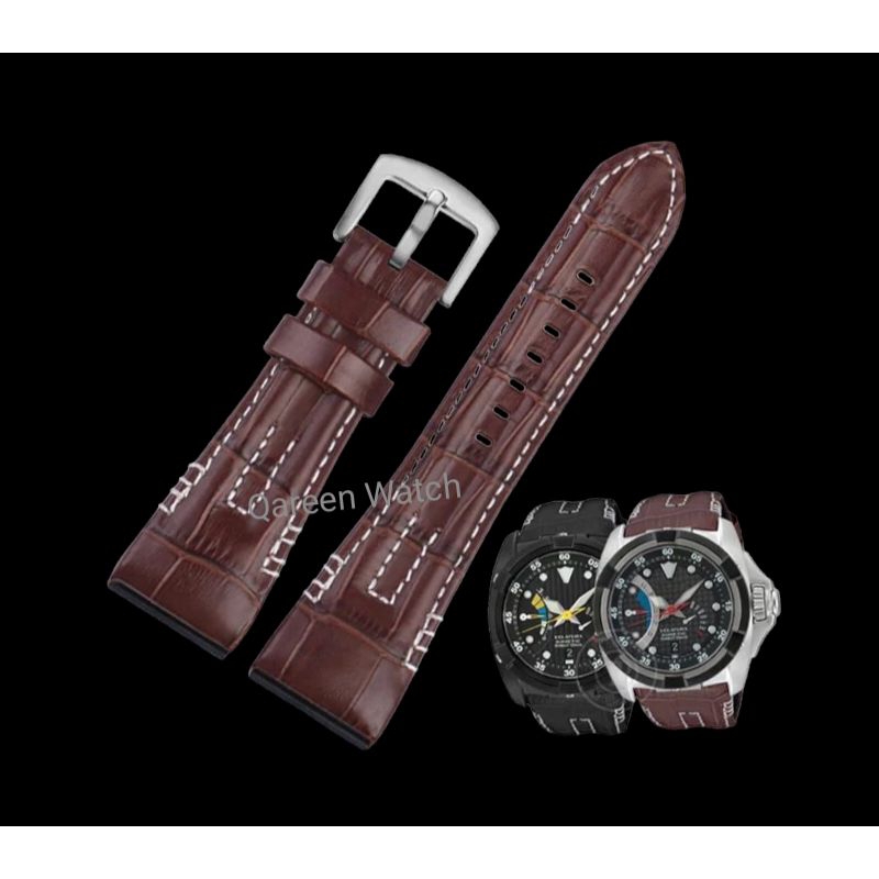 Tali Jam Tangan Seiko Velatura Strap Jam Seiko Velantura Kulit 26 MM hitam coklat