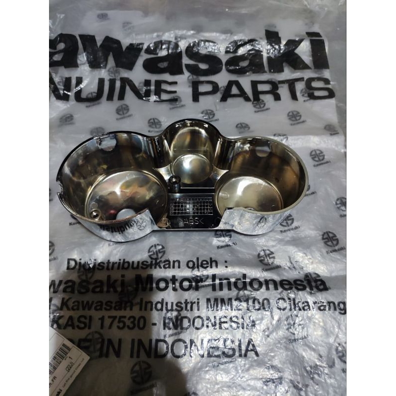 COVER BAWAH SPEEDOMETER NINJA R KIS OLD ORIGINAL CHROME SPEEDOMETER NINJA KIS ORI