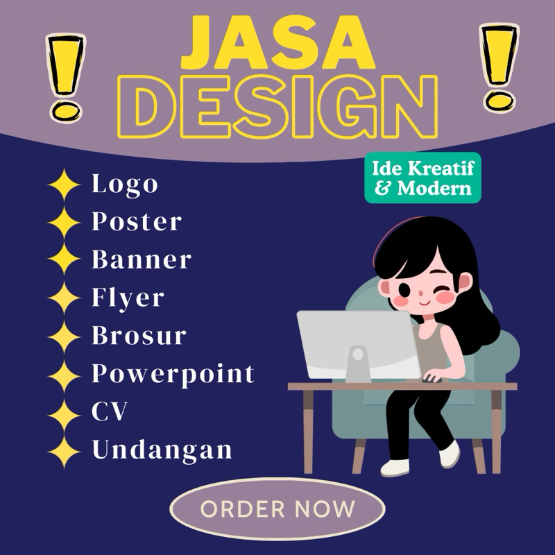 Jasa Desain Design Poster Pamflet Brosur Logo