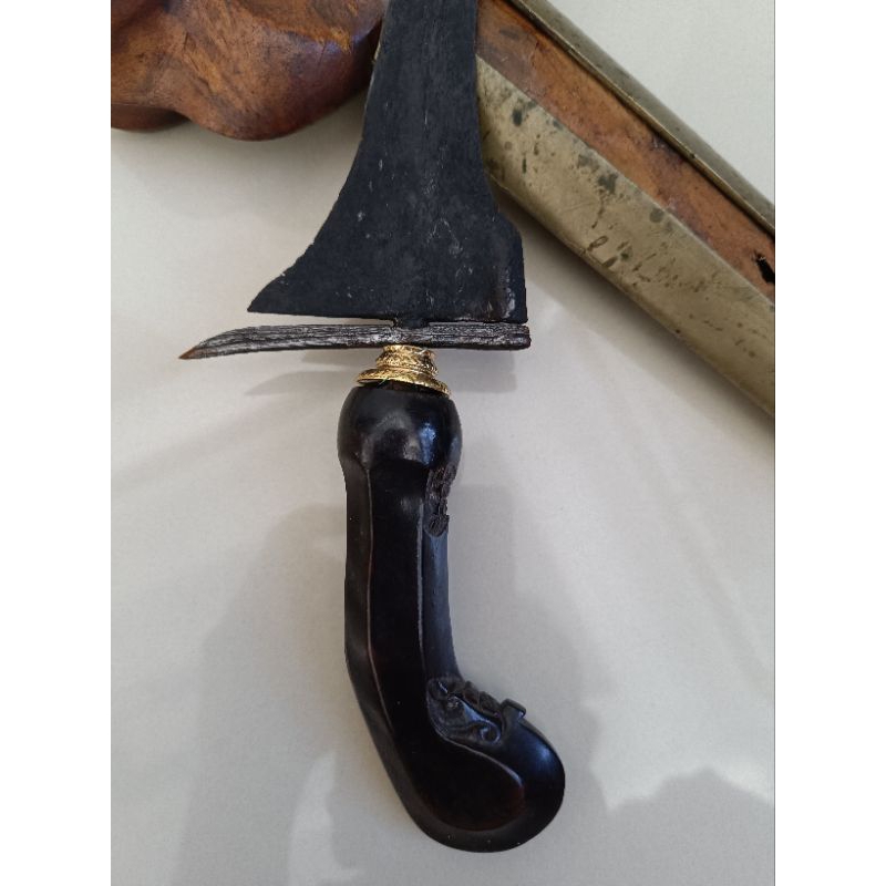 pusaka Keris brojol pamor keleng original sepuh tua kuno antik tosan aji