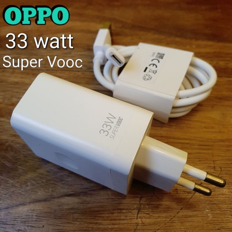 Charger Oppo Reno7,Reno8,Reno8t,A57,A58,A74 (Super VOOC 33W dan 45W) Type C Like New Oem