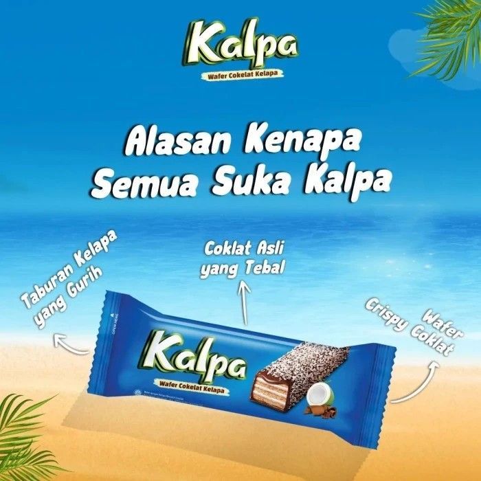 

kalpa wafer cokelat kelapa 24gr - kalpa wafer cokelat kelapa - roma kalpa