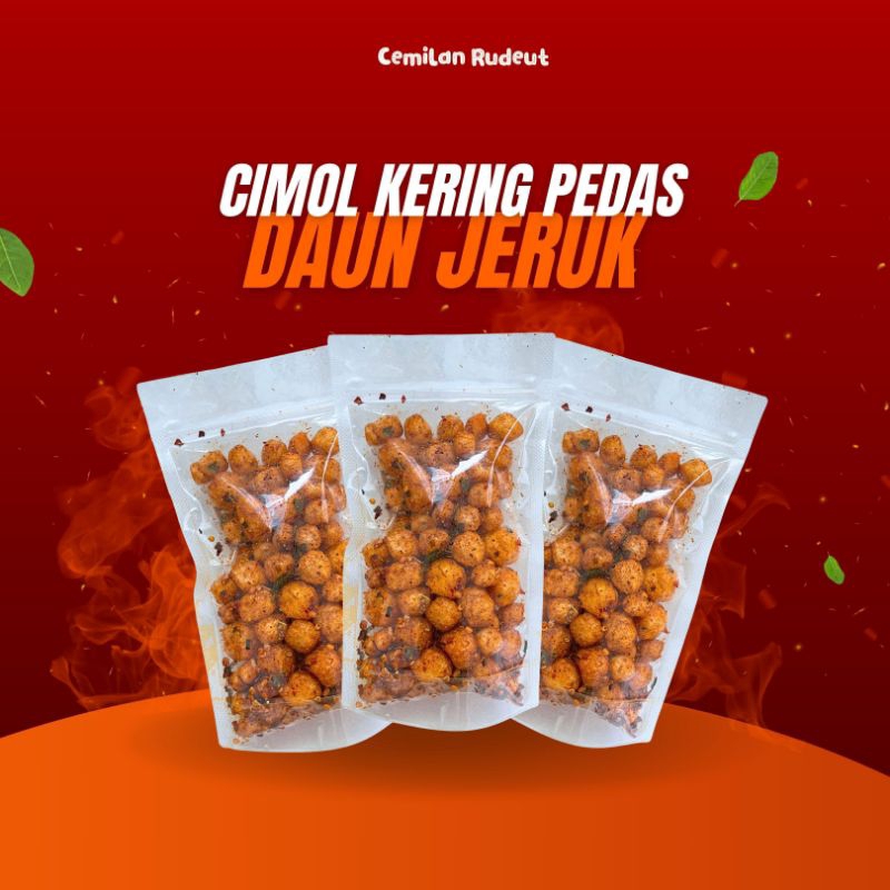 

CEMILAN RUDEUT Cimol Kering Pedas Daun Jeruk 100gr