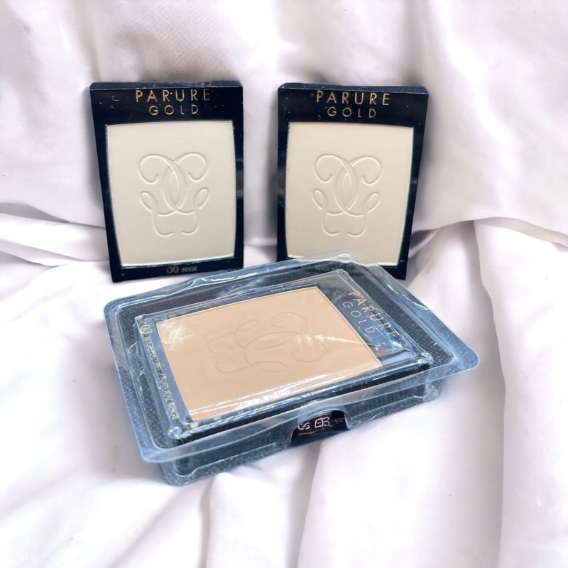 Guerlain Bedak Compact Parure Gold  Found De Teint - Powder Compact Foundation Spf 15++ 10grm  - Tes